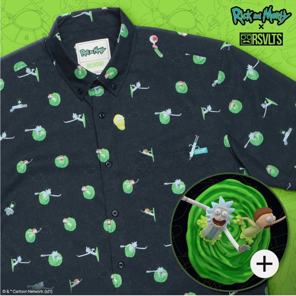 Rick and Morty Mens Shirt 3x - Picture 1 of 3